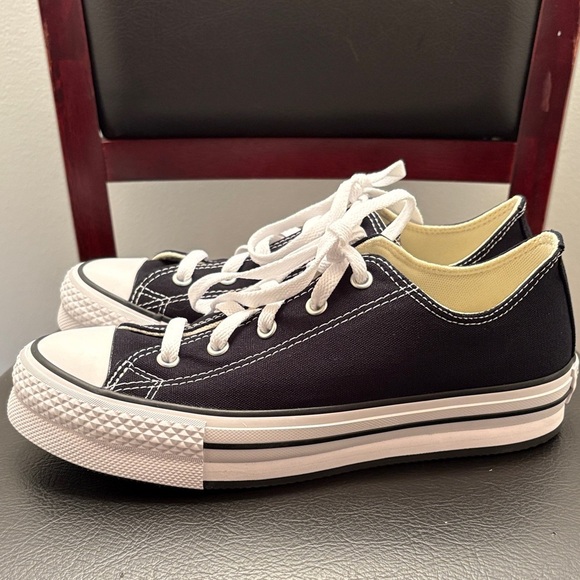 Converse Other - New Converse All Star Boy’s Black and White Canvas Sneakers Size 5.5